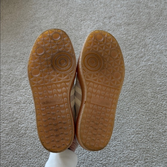 Adidas Women's Cream and Pink Sneakers - Picture 8 of 8